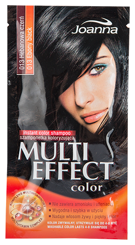 Joanna шампунь Multi Effect Color Keratin Complex, тон 013 черный эбеновый