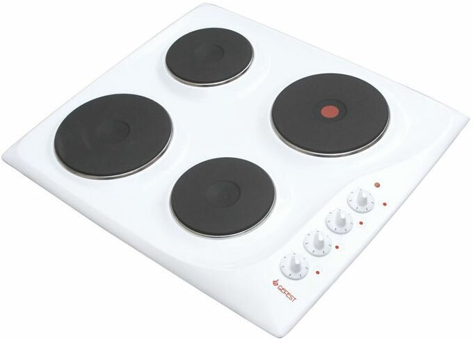 Электрическая варочная панель Gefest СВН 3210 59 см 4 конфорки эмалированная сталь белый