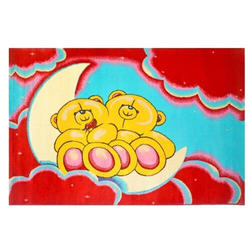 Ковер детский цвет красный/голубой 80 x 150 арт. УКД-2023