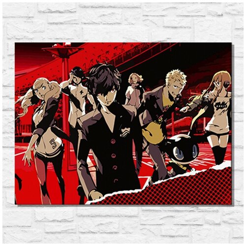 Картина по номерам на холсте игра Persona 5 - 11613 Г 30x40