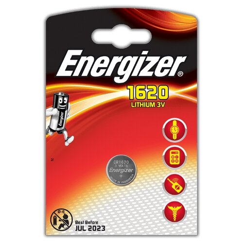 фото Батарейка Energizer CR1620 1 шт блистер