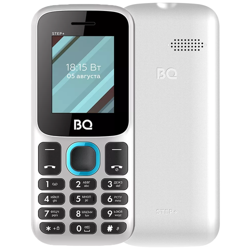 Телефон BQ 1848 Step+, 2 SIM, бело-голубой