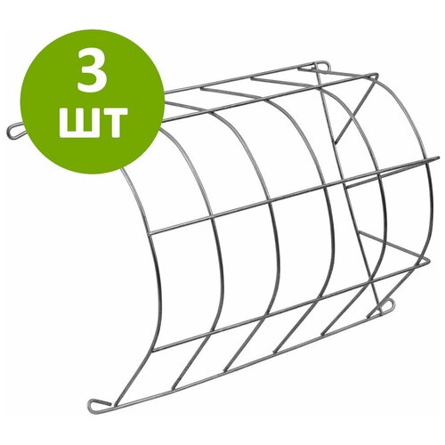 Кормушка для сена, горизонтальная загрузка, 24х18х12 см, 3 шт.