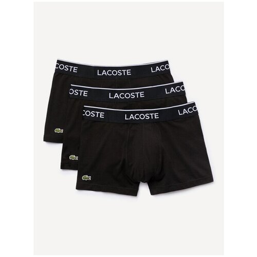 Боксеры 3 шт Lacoste Pack Of 3 Casual Black Trunks L для мужчин