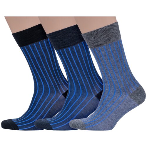 фото Мужские носки sergio di calze, 3 пары, размер 25, мультиколор