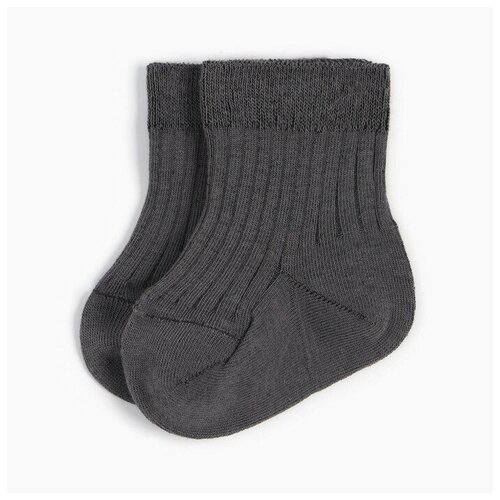 Носки Крошка Я размер 18/19, серый носки детские цвет тёмно серый размер 12