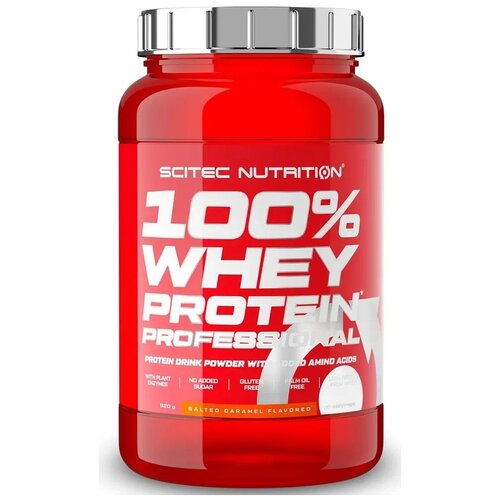 Протеин Scitec Nutrition 100% Whey Protein Professional, 920 гр., Солёная карамель