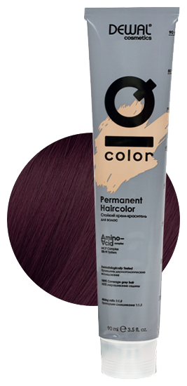 Dewal Cosmetics Краситель перманентный IQ COLOR, 5.22 Light intense violet brunette