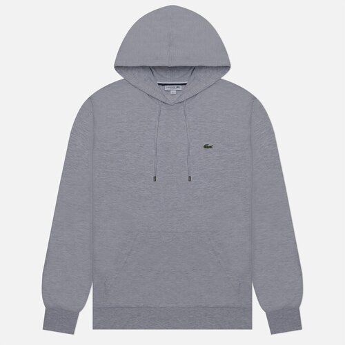 Мужской лонгслив Lacoste Cotton Jersey Hoodie серый, Размер M