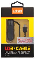 Автомобильная зарядка LDNIO DL-C25 + Micro USB черный