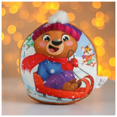 Мягкая игрушка Новый Год, медвежонок мягкая игрушка новый год медвежонок