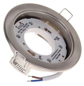 <b>Светильник</b> Ecola FS53H4ECB, GX53, 20 Вт <b>Светильник</b> Ecola GX53 H4 220V Satin Chrome - это тонкий встр