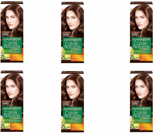 Краска для волос Garnier (Гарньер) Color Naturals Creme, тон 5.23 - Пряный каштан х 6шт