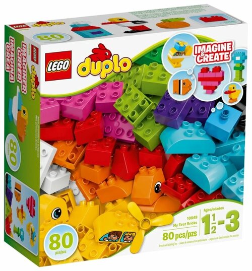 Конструктор LEGO DUPLO 10848 Мои первые кубики, 80 дет.