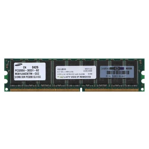 Оперативная память Samsung 512 МБ DDR 400 МГц DIMM CL3 M381L6423ETM-CCC оперативная память samsung 1 гб ddr 400 мгц dimm cl3 m368l2923btm ccc