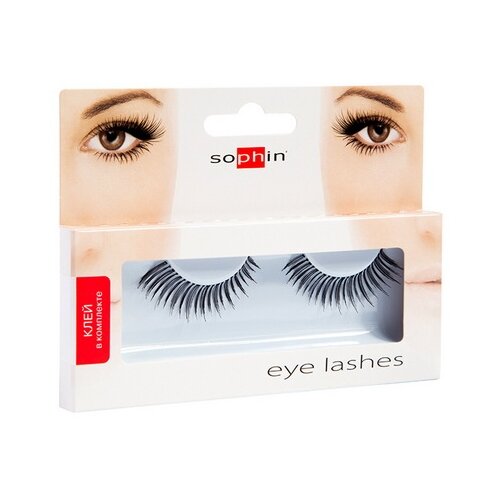 Sophin Накладные ресницы Натуральные 0461 черный специальный 2 шт 2886₽