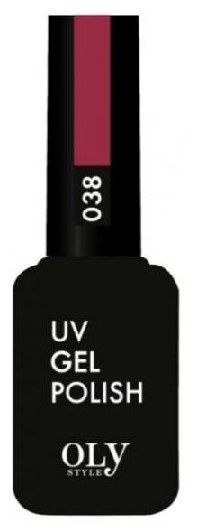 Olystyle гель-лак для ногтей UV Gel Polish, 10 мл, 038 малиновый