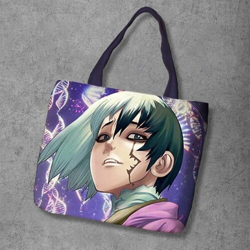 фото Сумка шоппер anime dakimakura, фактура рельефная, мультиколор