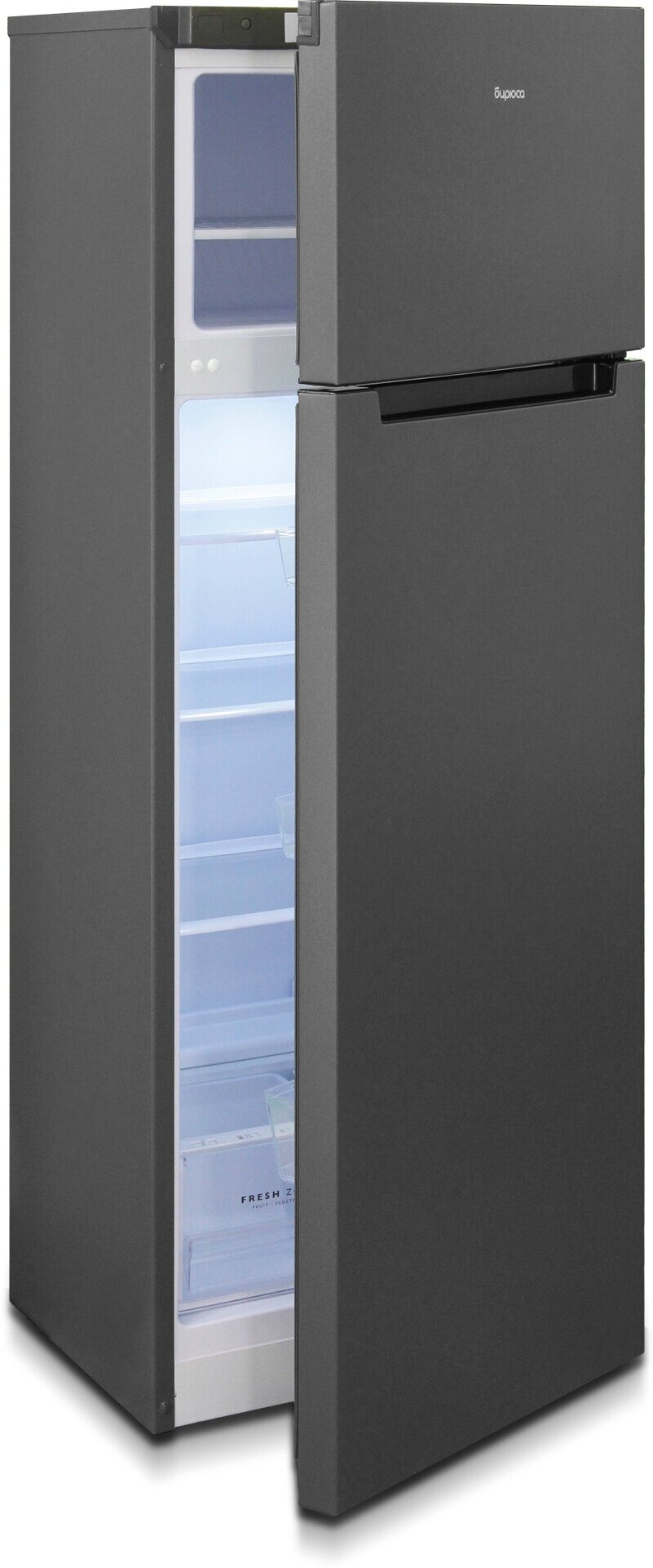 Холодильник двухкамерный Бирюса B-W6035, матовый графит - фотография № 2