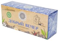 Чай черный Фабрика здоровых продуктов Добрый вечер Восстанавливающий в пакетиках, 25 шт.