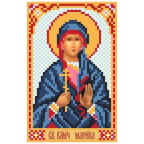 Рисунок на ткани Матренин Посад Святая Марина, 22x25 см