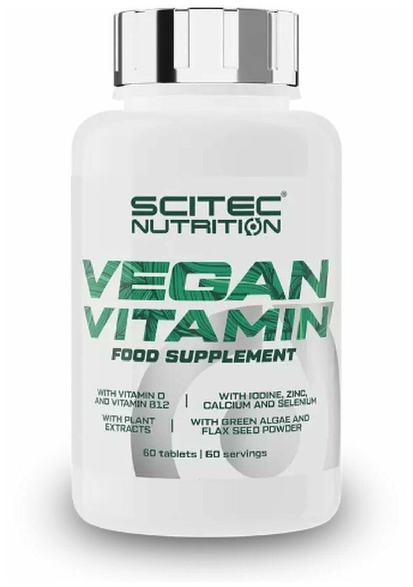 Витаминно-минеральный комплекс Scitec Vegan Vitamin 60 таблеток