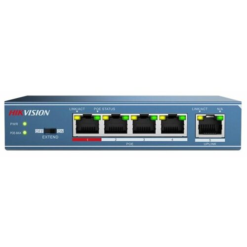 Коммутатор Hikvision DS-3E0105P-E коммутатор hikvision ds 3e0508 e