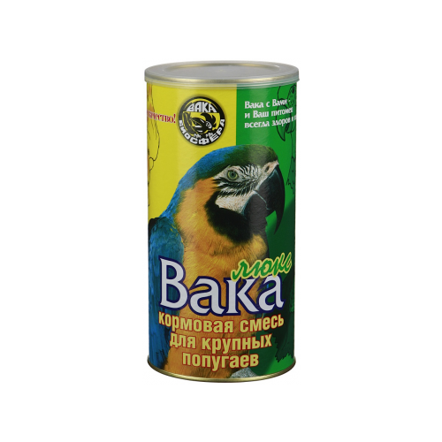 Вака Корм Люкс для крупных попугаев, 800 г