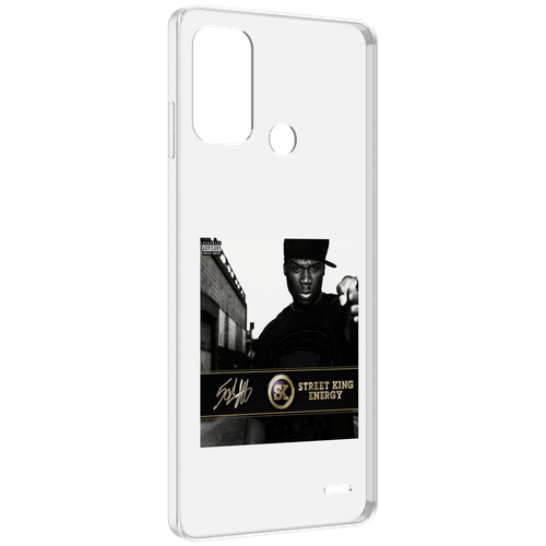Чехол MyPads 50 Cent - Street King Energy для ZTE Blade A52 задняя-панель-накладка-бампер