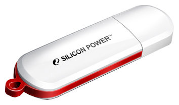 Флешка Silicon Power LuxMini 320 64ГБ USB2.0 белый (SP064GBUF2320V1W)