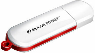 Флешка Silicon Power LuxMini 320 64ГБ USB2.0 белый (SP064GBUF2320V1W)