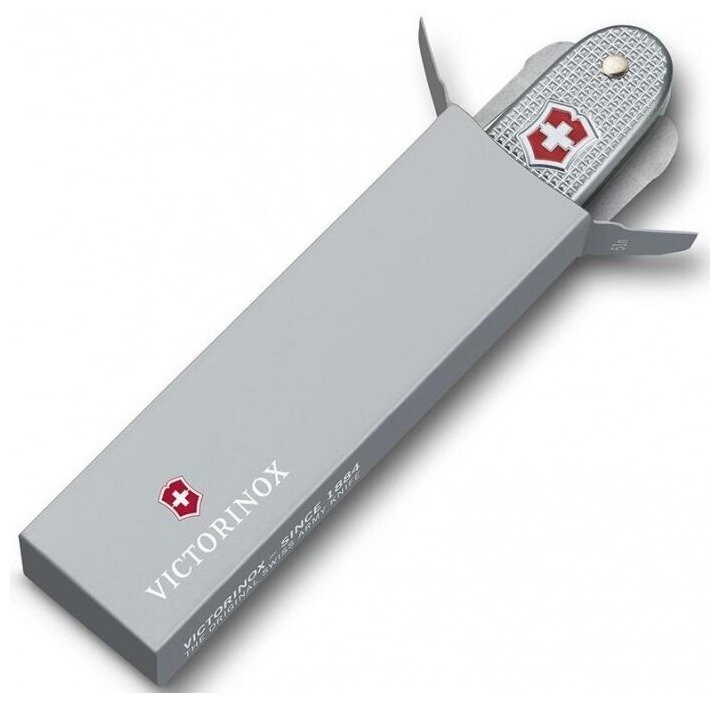 Складной нож VICTORINOX Farmer X Alox, 10 функций, 93мм, серебристый - фото №13
