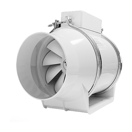 Канальный вентилятор Dospel Turbo 100 белый 100 мм