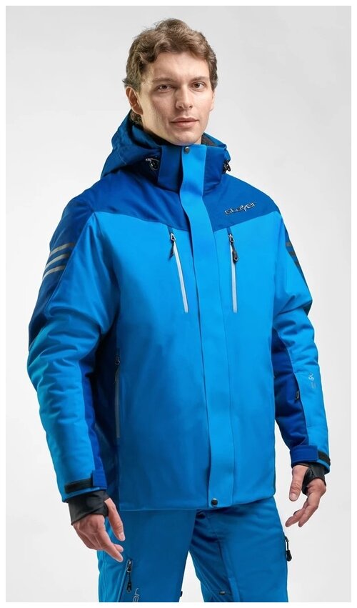 Куртка STAYER CHEGET, размер 50, синий, голубой