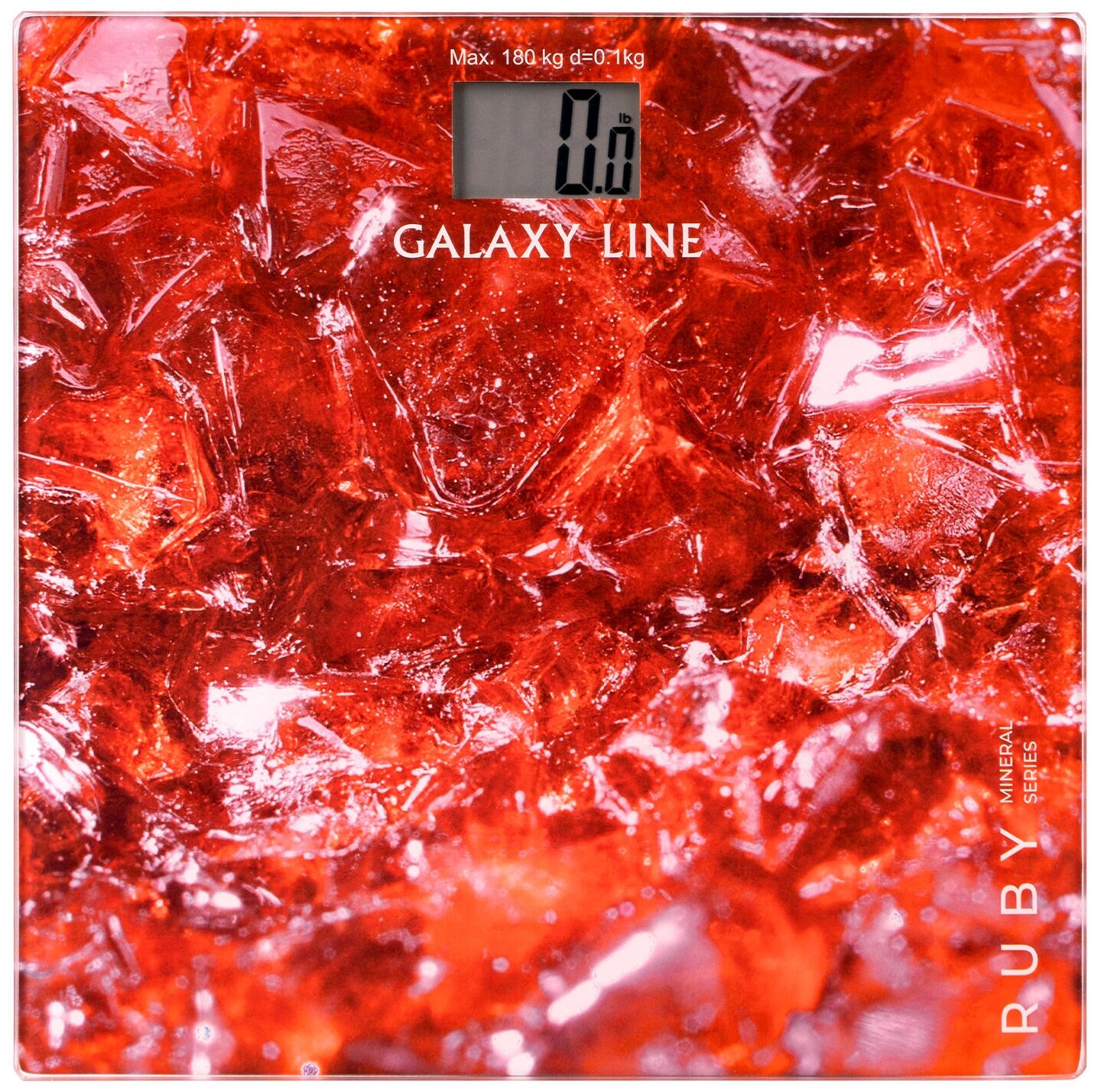 Весы напольные электронные до 180 кг Galaxy LINE GL 4819 рубин - фотография № 7