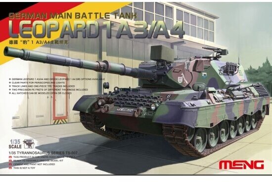 Сборная модель Meng TS-007 Танк Main Battle Tank Leopard 1 A3/A4