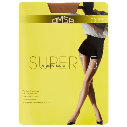 фото Колготки Omsa Super 15 den, размер 4-L, caramello