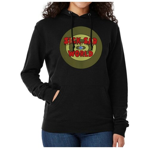 фото Толстовка / худи dream shirts мультфильм дарья - sick sad world женский черный 54 размер