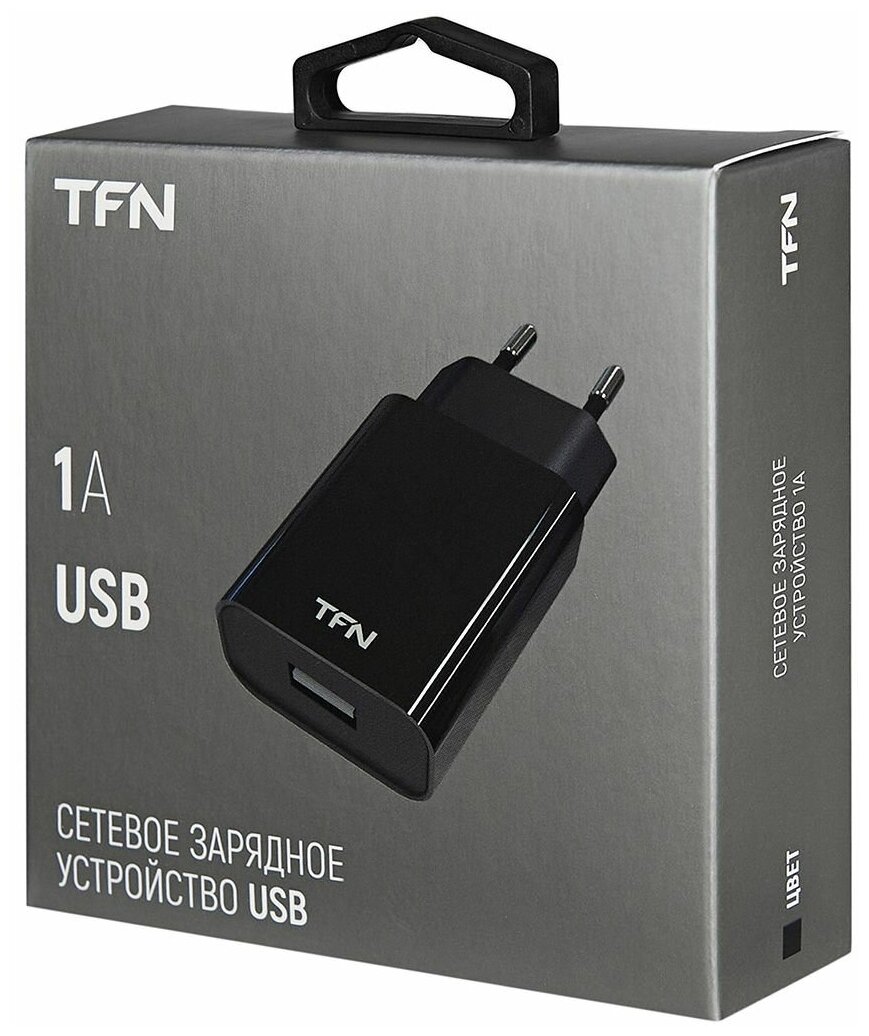 Зарядное устройство USB 1A TFN-WC1U1ABK