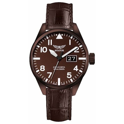 Наручные часы Aviator Airacobra V.1.22.8.151.4, коричневый