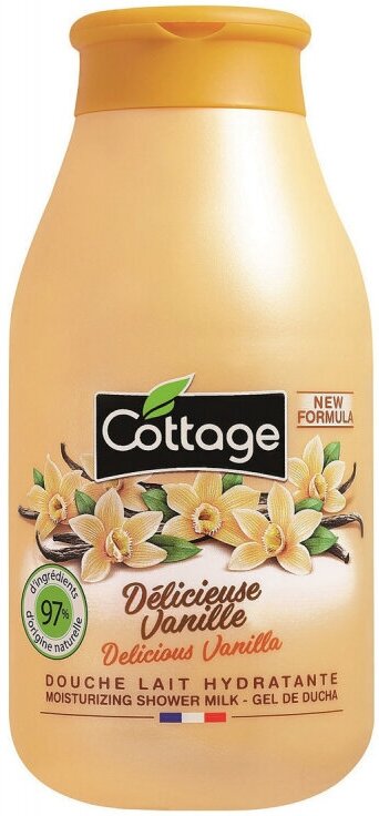 COTTAGE. Молочко для душа увлажняющее ваниль / Moisturizing Shower Milk - Delicious Vanilla 250 мл