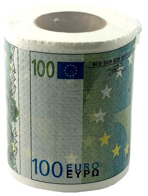 Туалетная бумага "100 евро", мини