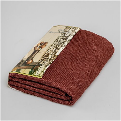 Штора Портьера DT Home на шторной ленте Fine Out рогожка-блэкаут 24559 2х2,7