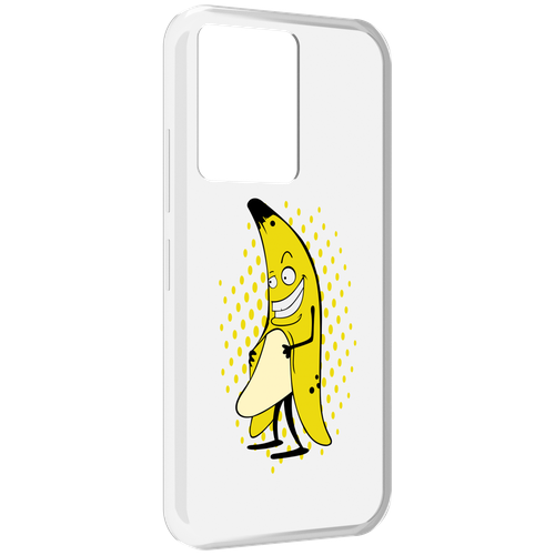 Чехол MyPads Раздетый-банан для Infinix Note 12 5G X671 / Note 12 Pro 5G задняя-панель-накладка-бампер