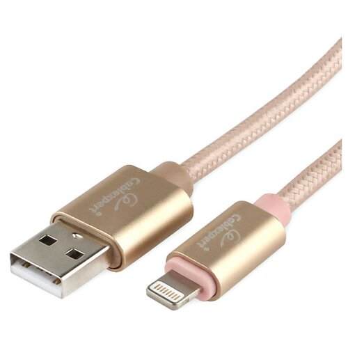 Кабель для Apple Cablexpert AM/Lightning, длина 1.8м, золотой CC-U-APUSB02Gd-1.8M 16206364