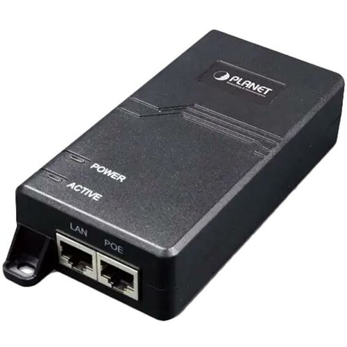 poe 173 poe инжектор встроенный бп poe 173 single port 10 100 1000mbps ultra poe injector 60 watts Инжектор Planet POE-173