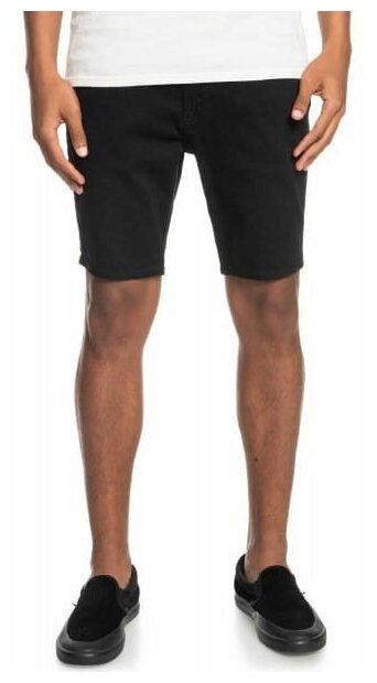 Мужские Джинсовые Шорты Quiksilver Voodoo Surf Black, Цвет черный, Размер 2XS