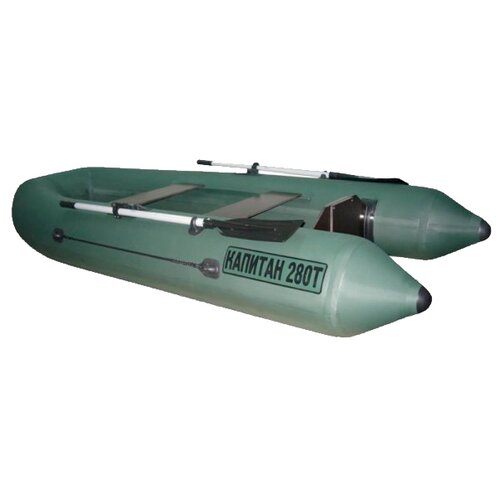 Надувная лодка ТОНАР Капитан 280ТС зеленый лодка надувная тонар капитан 280т цвет серый 20149
