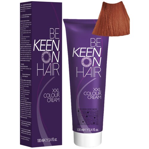 KEEN Be Keen on Hair крем-краска для волос XXL Colour Cream, 7.44 Mittelblond Kupfer-Intensiv, 100 мл