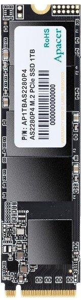 Твердотельный накопитель Apacer SSD AS2280P4U 512Gb M.2 PCIe Gen3x4, R3500/W2300 Mb/s, MTBF 1.8M, 3D NAND, NVMe, Retail (AP512GAS2280P4U-1) (AP512GAS2280P4U-1) - фото №11